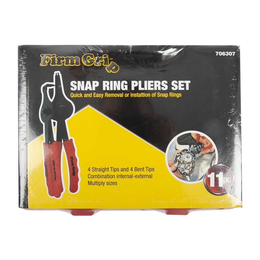 11-Piece Snap Ring Pliers Set Mechanic Tools - Cleanflow