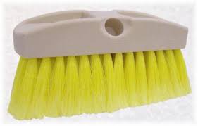Soft Polystyrene Bristle Flow-Thru 8" Wash Brush Janitorial Supplies - Cleanflow