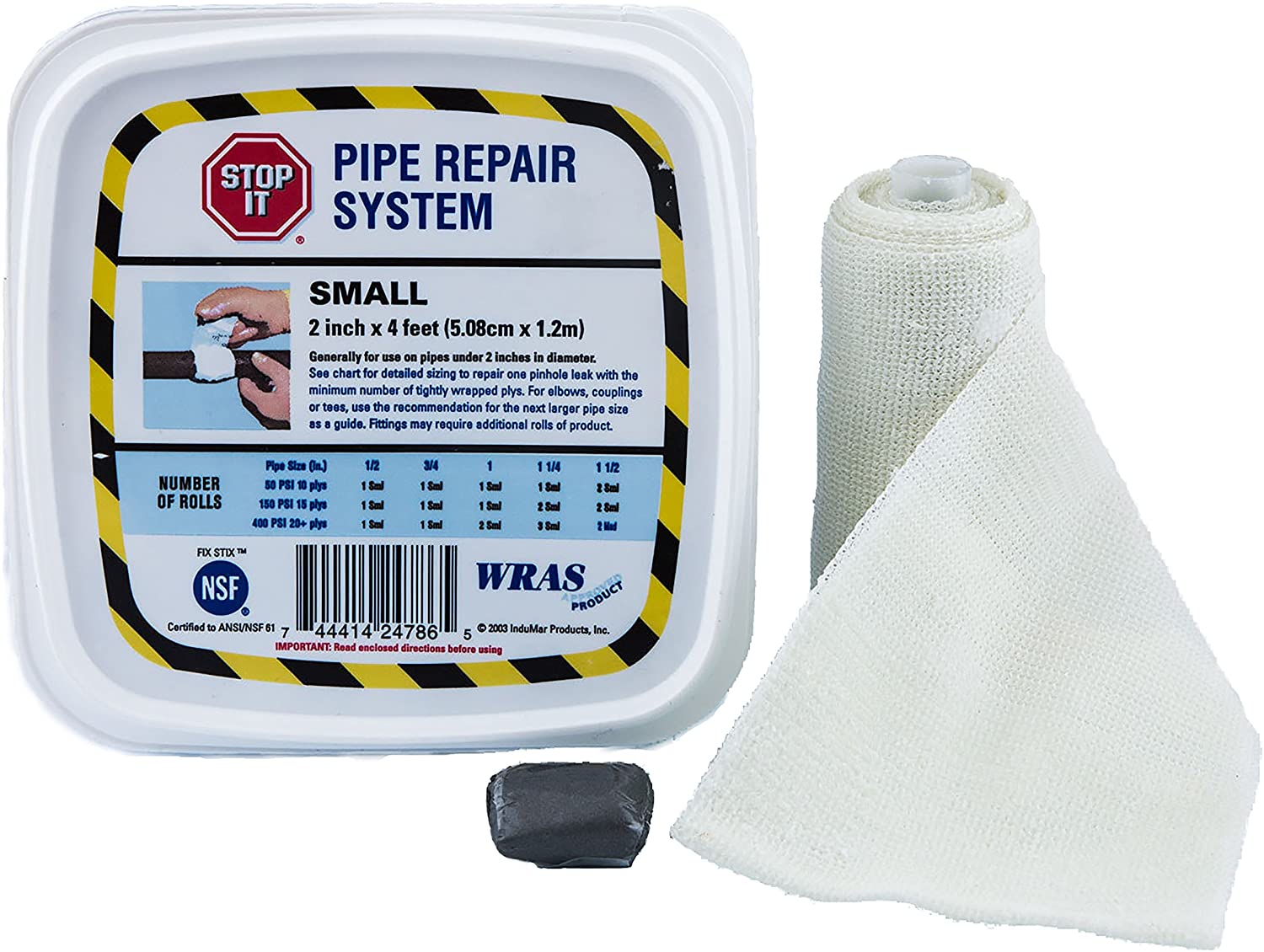 Stop It Pipe Repair System - Small - 2-In X 4-Ft Waterworks Products - Cleanflow