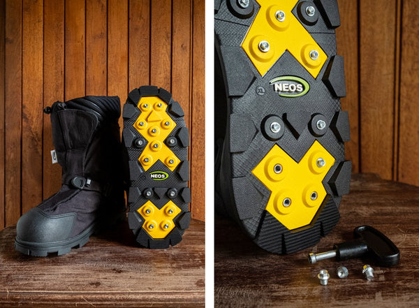 Neos Explorer™ Glacier Trek Cleats Insulated Overshoes | Sizes S - 4XL
