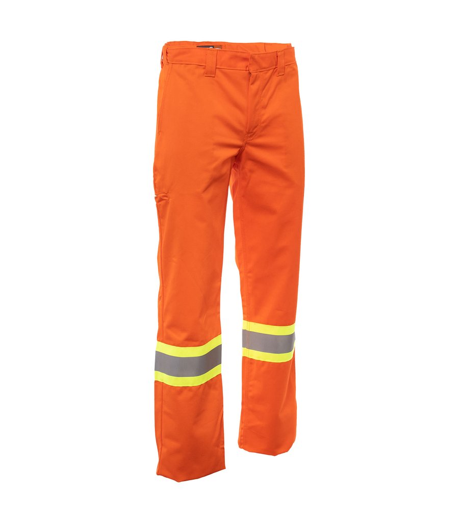 STC High-visibility FR Pants | Orange | Sizes 28 - 52 Regular Flame Resistant Work Wear - Cleanflow