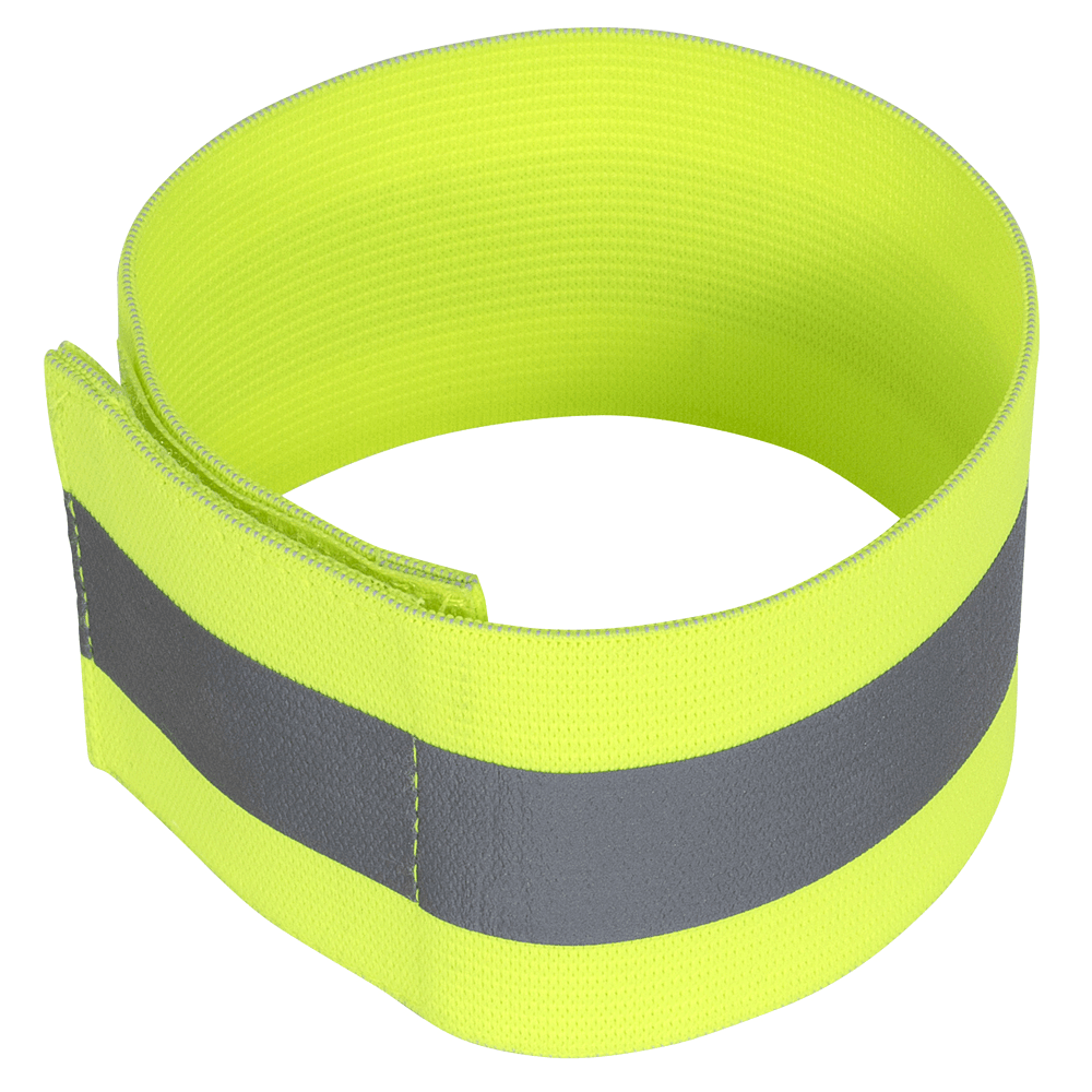 Pioneer Hi Viz Elastic Arm Bands (Pair) | Yellow/Green | 12" Hi Vis Work Wear - Cleanflow