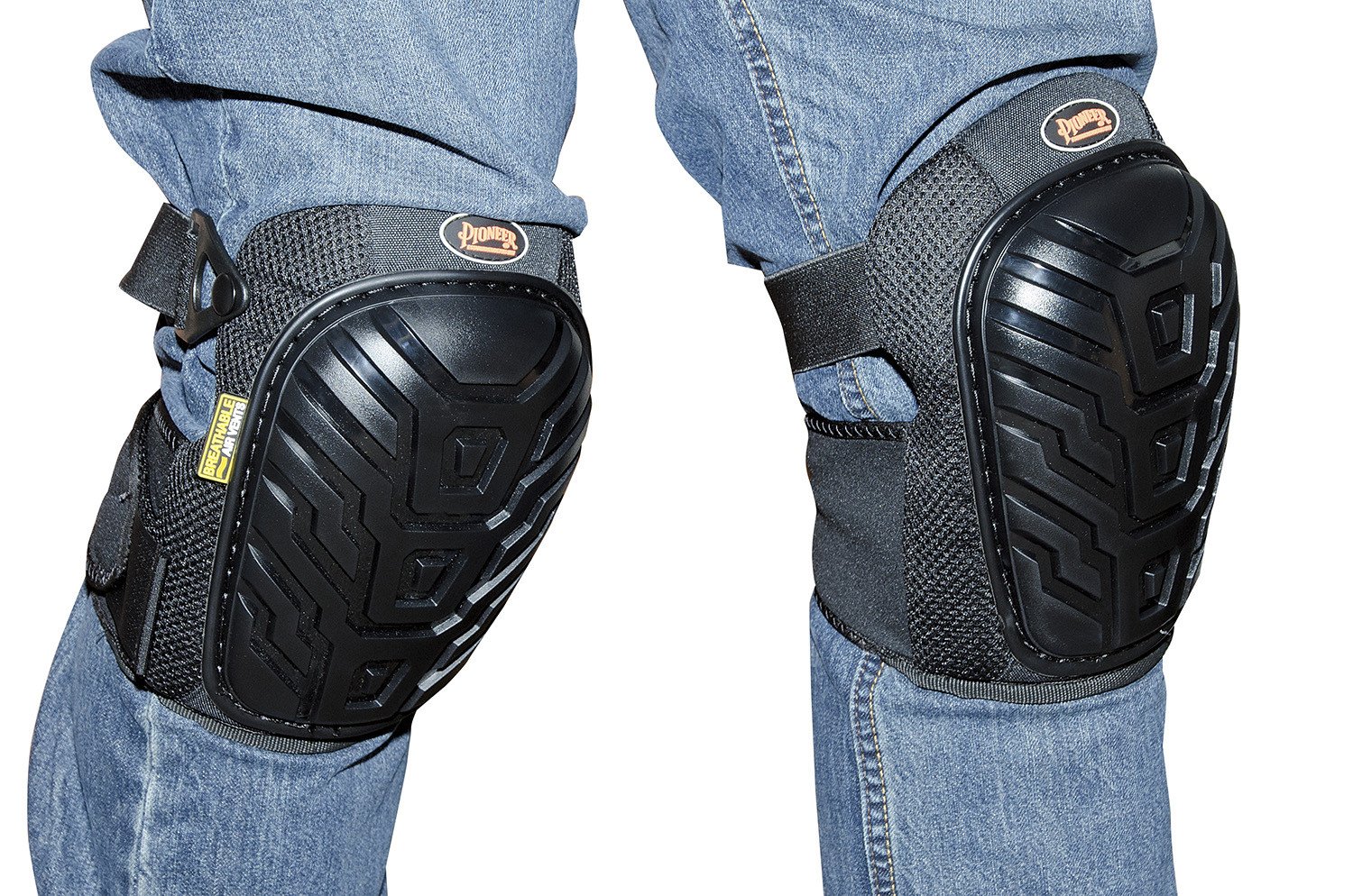 Pioneer 169 Breathable Air Vented Professional Gel Knee Pads Ergonomics - Cleanflow