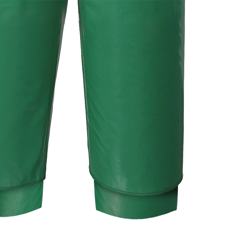Ranpro CA-43® FR Chemical/Acid Resistant Bib Pants - PVC/Poly | Green | Sizes Small - 4XL Flame Resistant Work Wear - Cleanflow