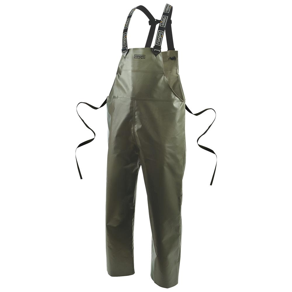 Ranpro Canadian Heavy Duty Cold Flex Rain Bib Pants | Olive Green | S-4XL Work Wear - Cleanflow