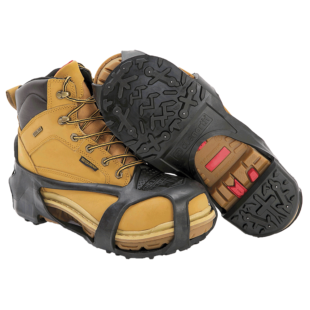 Due North Heavy Duty Industrial Ice & Snow Traction Aids Work Boots - Cleanflow