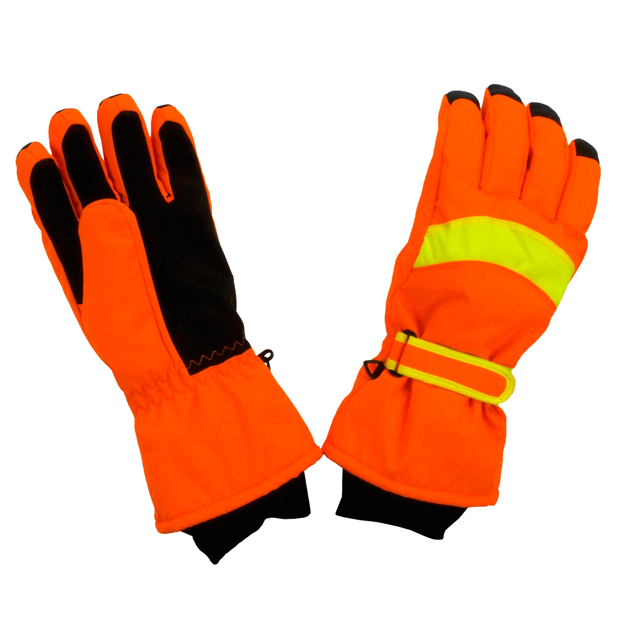 Tough Duck Winter Work Gloves WG06 Agassiz Poly Waterproof Thinsulate Orange Sizes M-2XL
