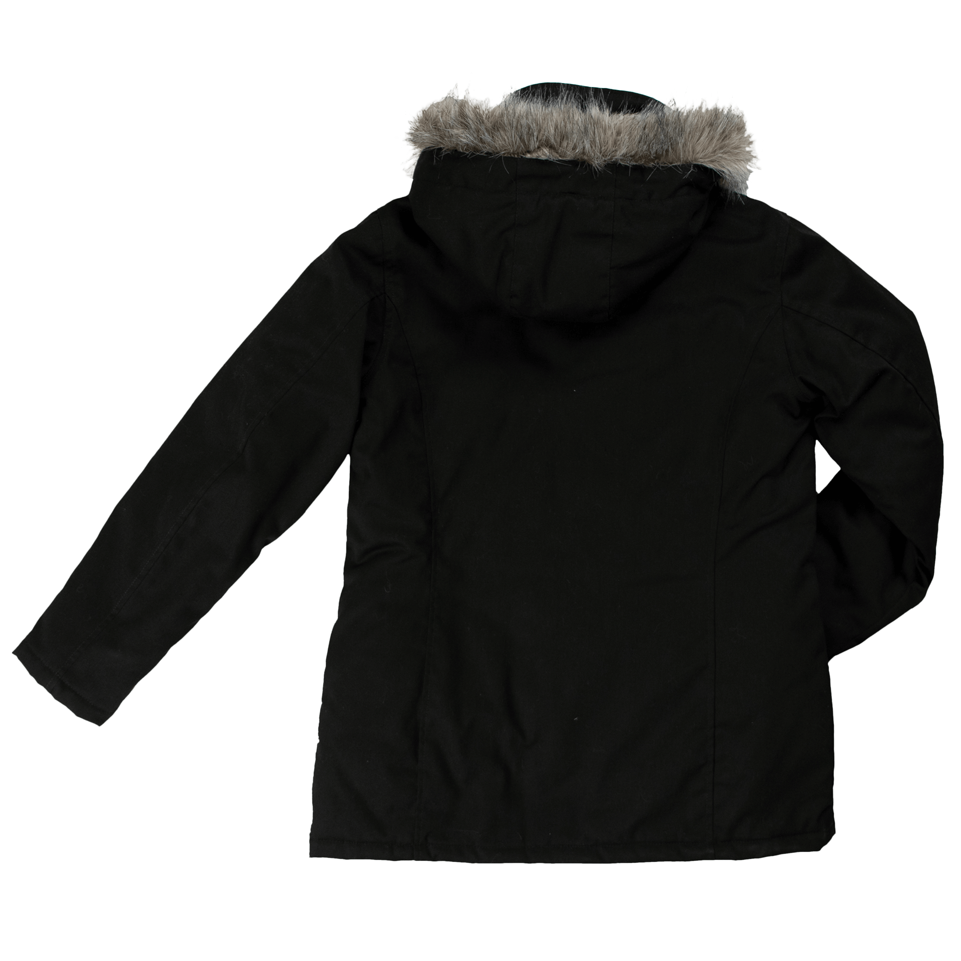 Tough Duck Women's Winter Work Hydro Parka WJ10 10 oz Premium Sanded Duck Detachable Hood Insulated Black | Limited Size Selection
