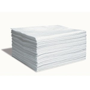 SpillTech Oil Only Contractor Grade Sorbent Pads, Pack of 100 Facility Safety - Cleanflow