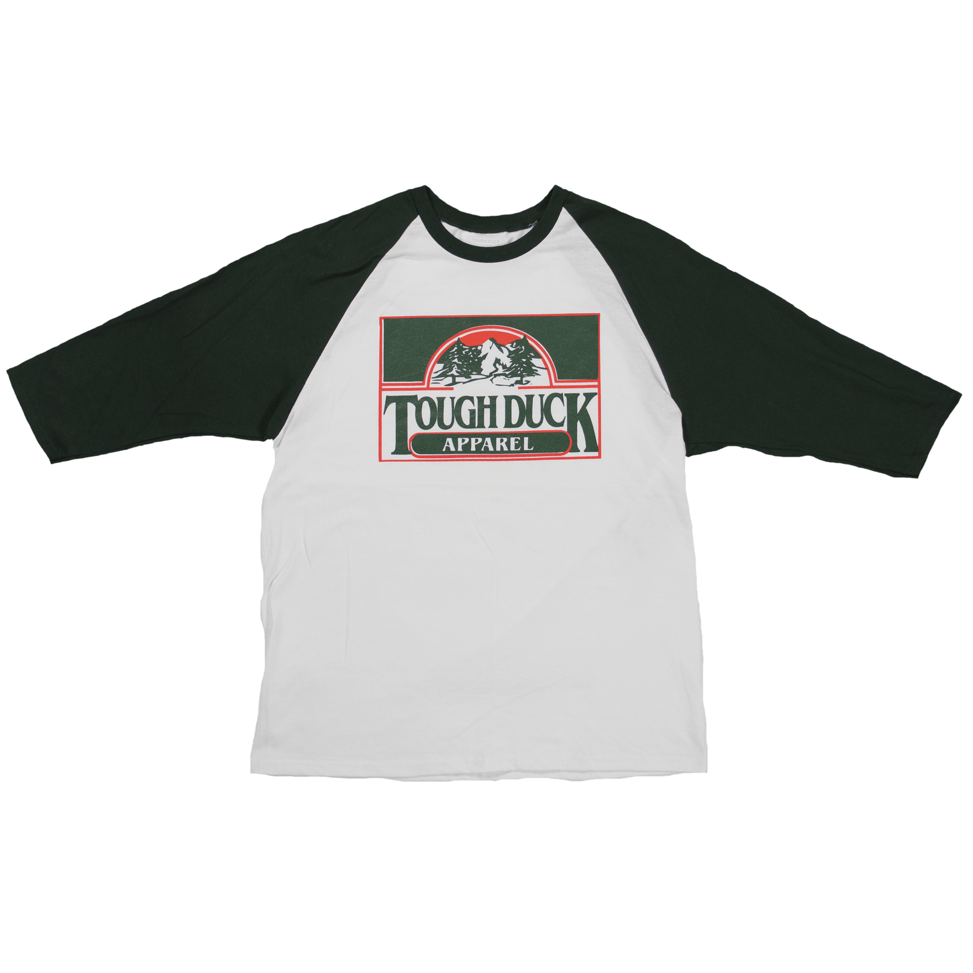 Tough Duck WT02 Forest Throwback Baseball T-Shirt | Sizes Small - 2XL Work Wear - Cleanflow