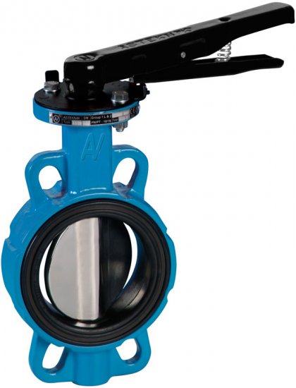 Standard Wafer Style Butterfly Valve - EPDM Seal - Lever Handle - Class 125/150