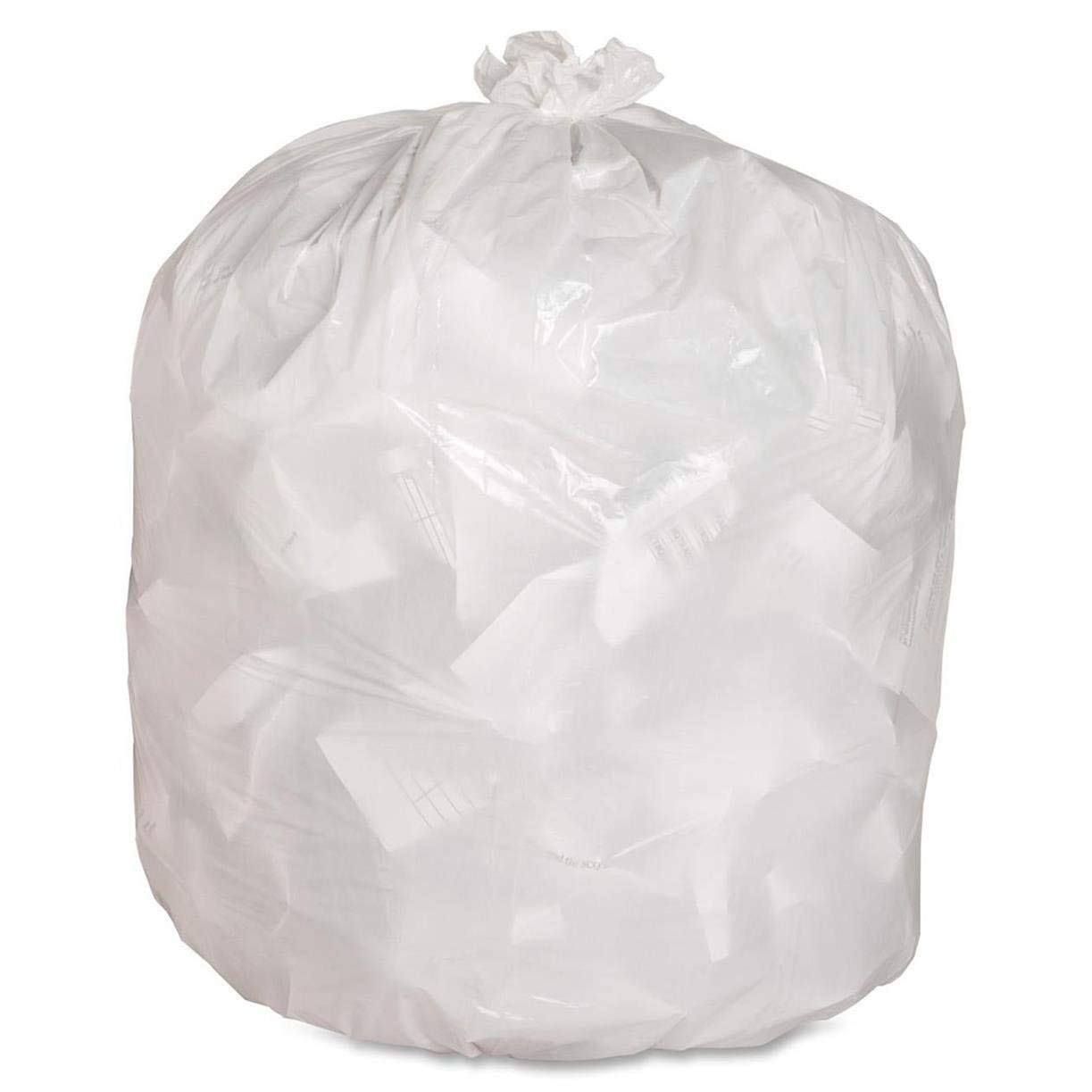 White Kitchen Garbage Bags | 22" x 24" - Box of 500 Janitorial Supplies - Cleanflow