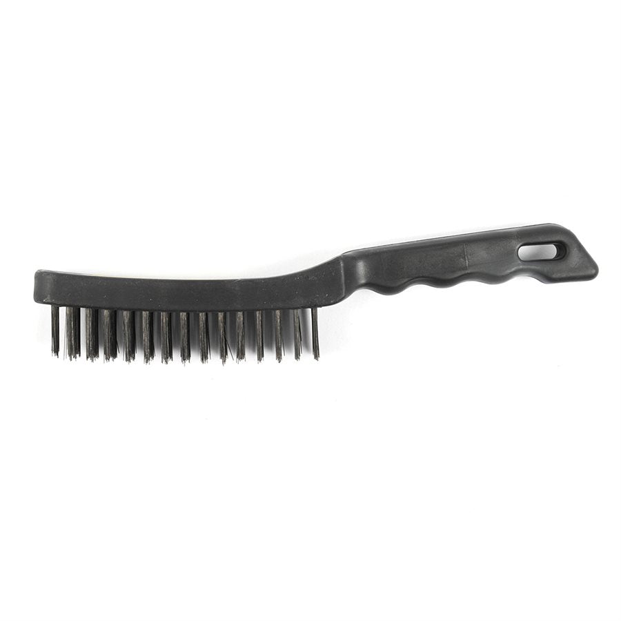 Wire Scratch Brush, Poly Handle, Tempered Steel Bristles Shop Equipment - Cleanflow