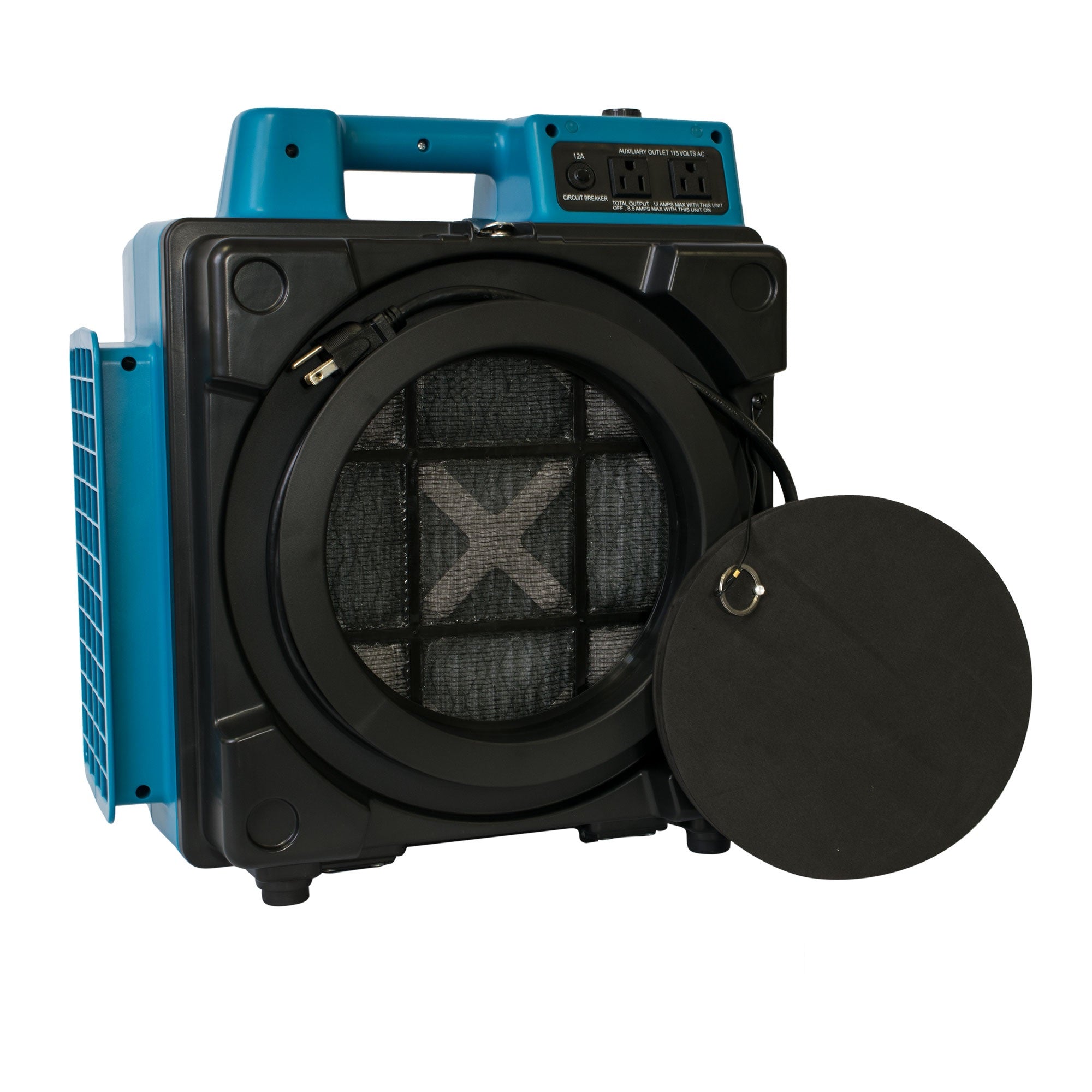 XPOWER Professional 3-Stage HEPA Mini Air Scrubber - 550 CFM  - 1/2 HP - 2.8A - 5-Speed