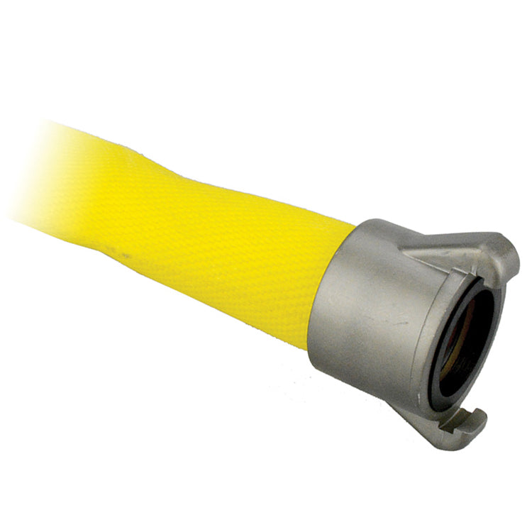 1-1/2" Yellow Single Jacket Lightweight Fire Hose Assemblies c/w Instantaneous Forestry Fittings Hose and Fittings - Cleanflow