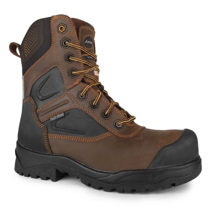 Acton Thor 8" Men Work Boots CSA | Brown | Size 7-14 Work Boots - Cleanflow
