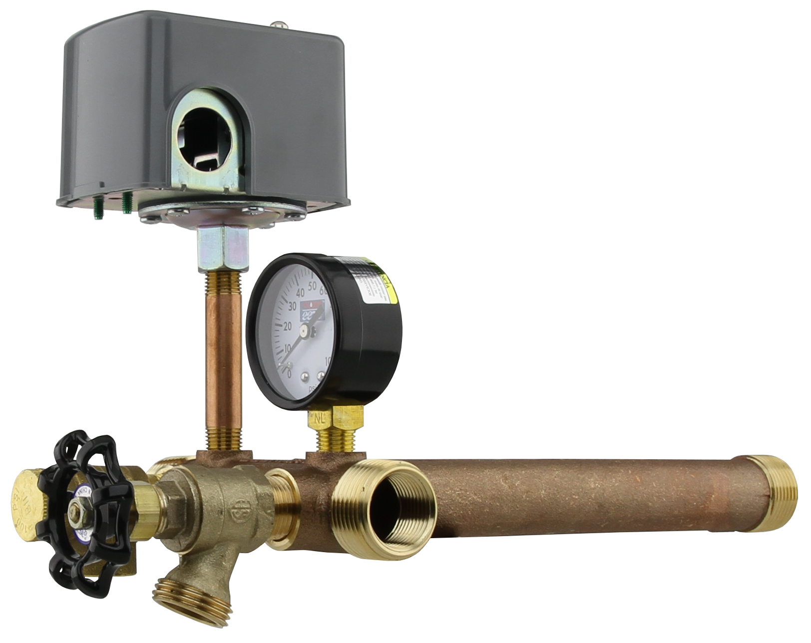 Plumb-Eeze Brass Pressure Tank Installation Kit - Lead Free - 1" MPT