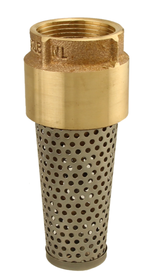 Plumb-Eeze Brass Lead Free Foot Valve with Stainless Steel Screen and Female Pipe Threads