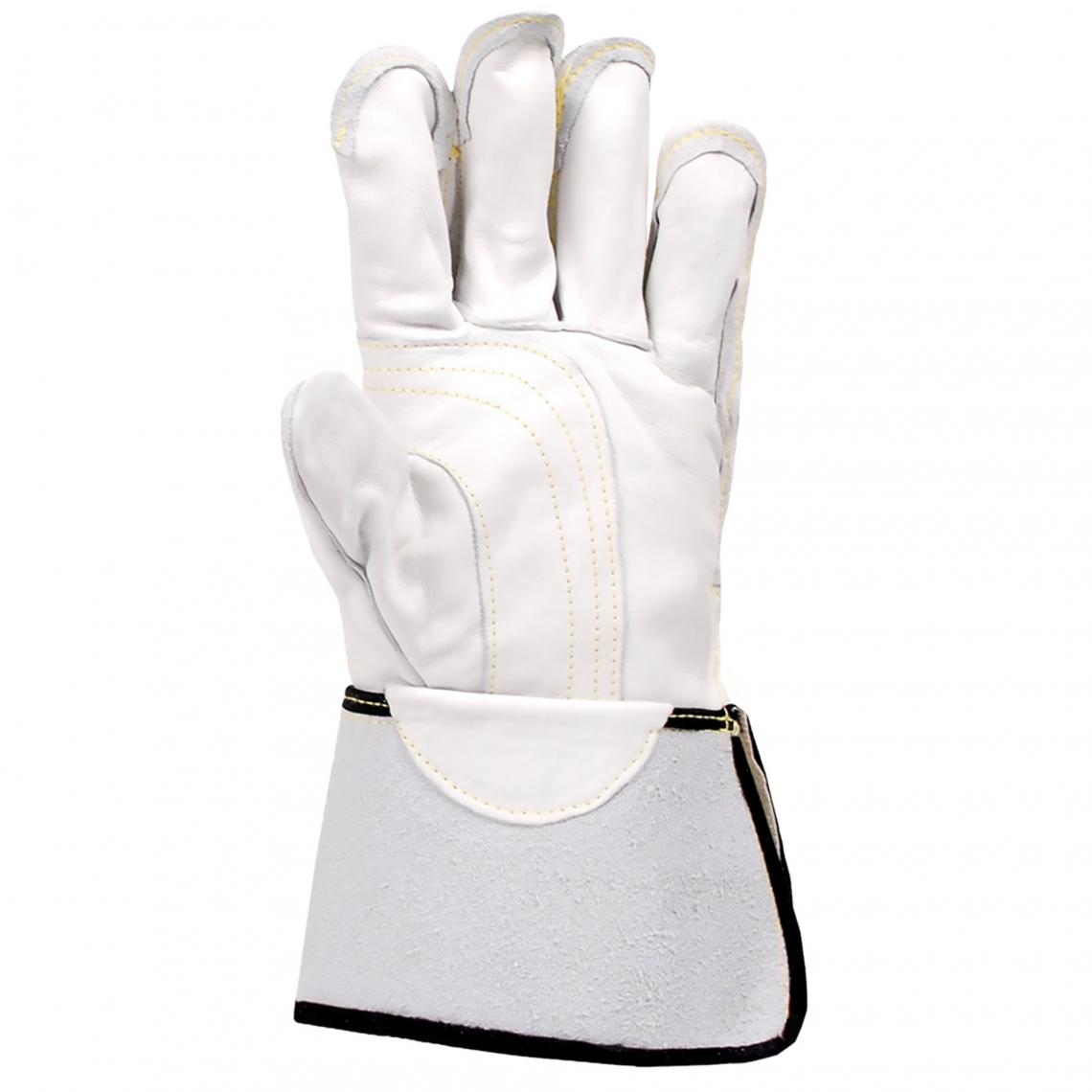 Horizon Premium Buffalo Leather Linesman Gloves with Hi-Vis Wrist Cuff