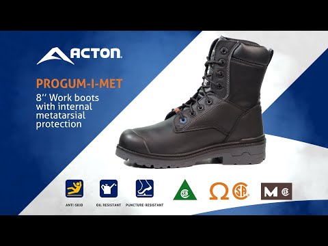 Acton Progum-I-Met Leather Safety Work Boots