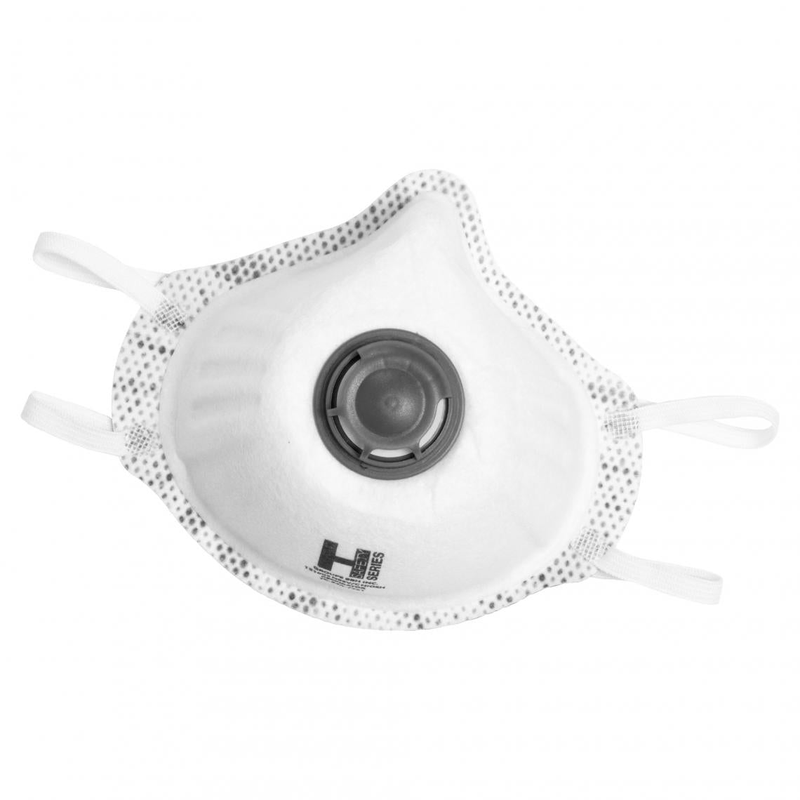 H SERIES™ N95 NIOSH Valved Particulate Respirator Masks with Carbon Pre-Filter