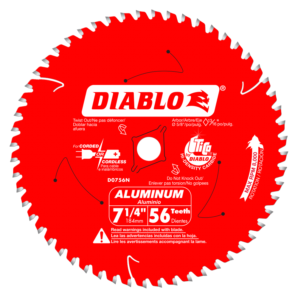 Diablo Saw Blade for Aluminum and Plastics