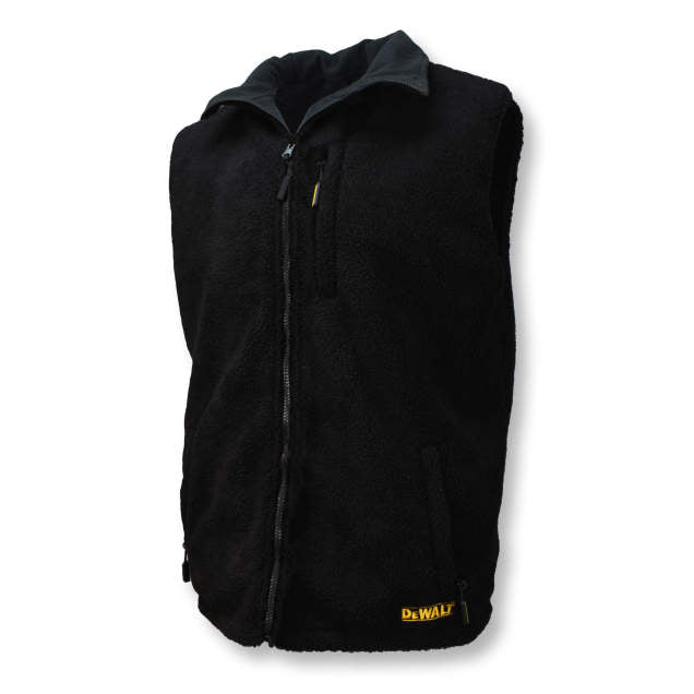 DEWALT® Men's Heated Reversible Fleece Vest Kitted with Battery | Sizes S - 3XL