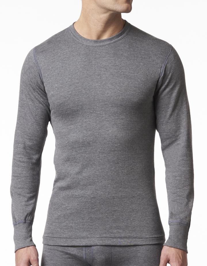 Stanfield's 1453 Two-Layer Long Sleeve Shirt | Charcoal | Sizes S - XL | Pack of 2 Pairs Work Wear - Cleanflow