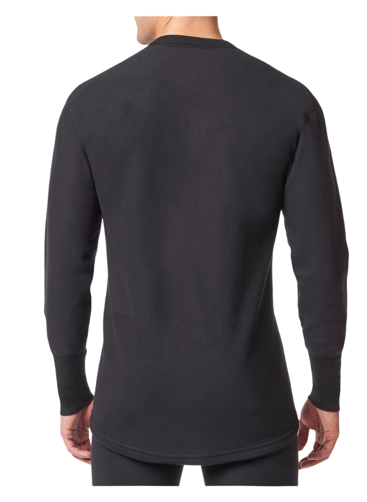 Stanfield's 7567 Microfleece Long Sleeve Shirt | Black | Sizes S - 2XL | Pack of 2 Pairs Work Wear - Cleanflow