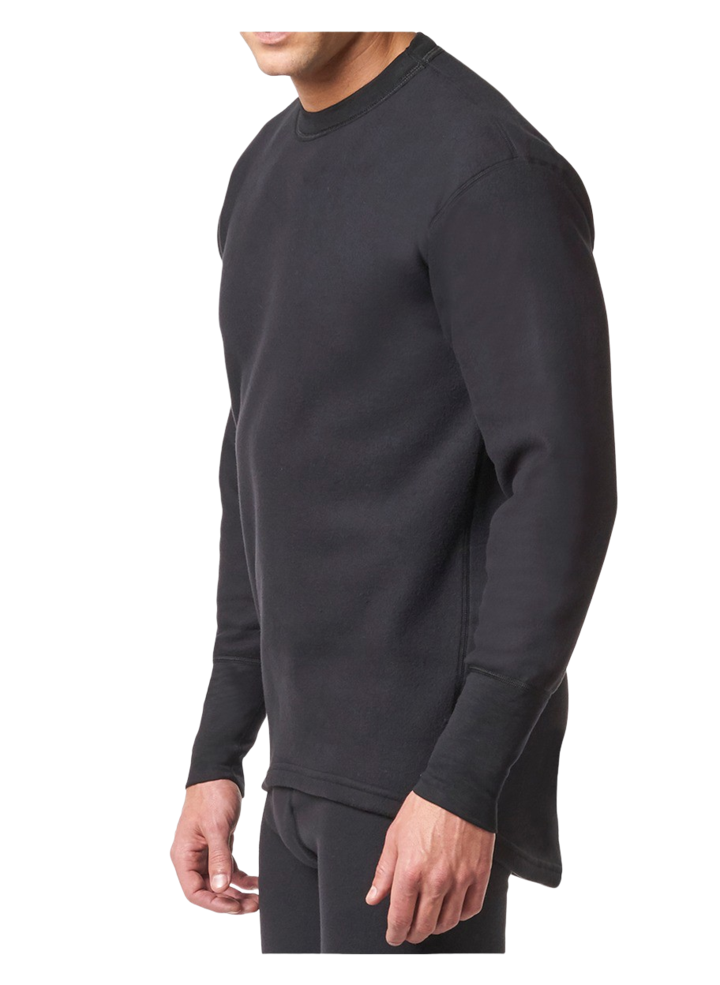 Stanfield's 7567 Microfleece Long Sleeve Shirt | Black | Sizes S - 2XL | Pack of 2 Pairs Work Wear - Cleanflow