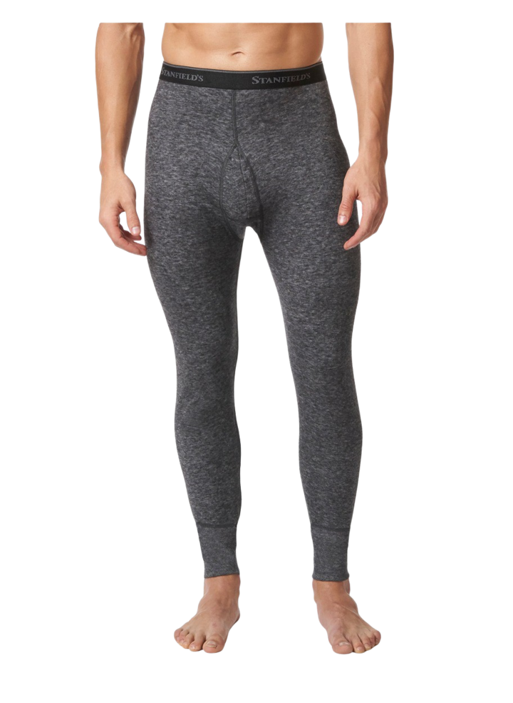 Stanfield's 8812 Two-Layer Wool Blend Long Johns | Charcoal | Sizes S - 3XL | Pack of 2 Pairs Work Wear - Cleanflow