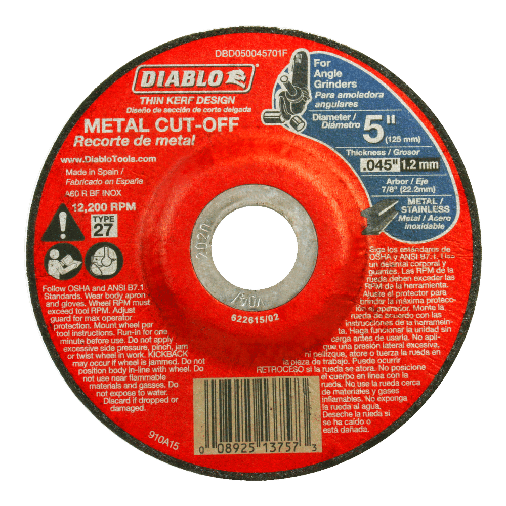 Diablo Premium Metal Cut Off Discs Type 27 Pack of 10