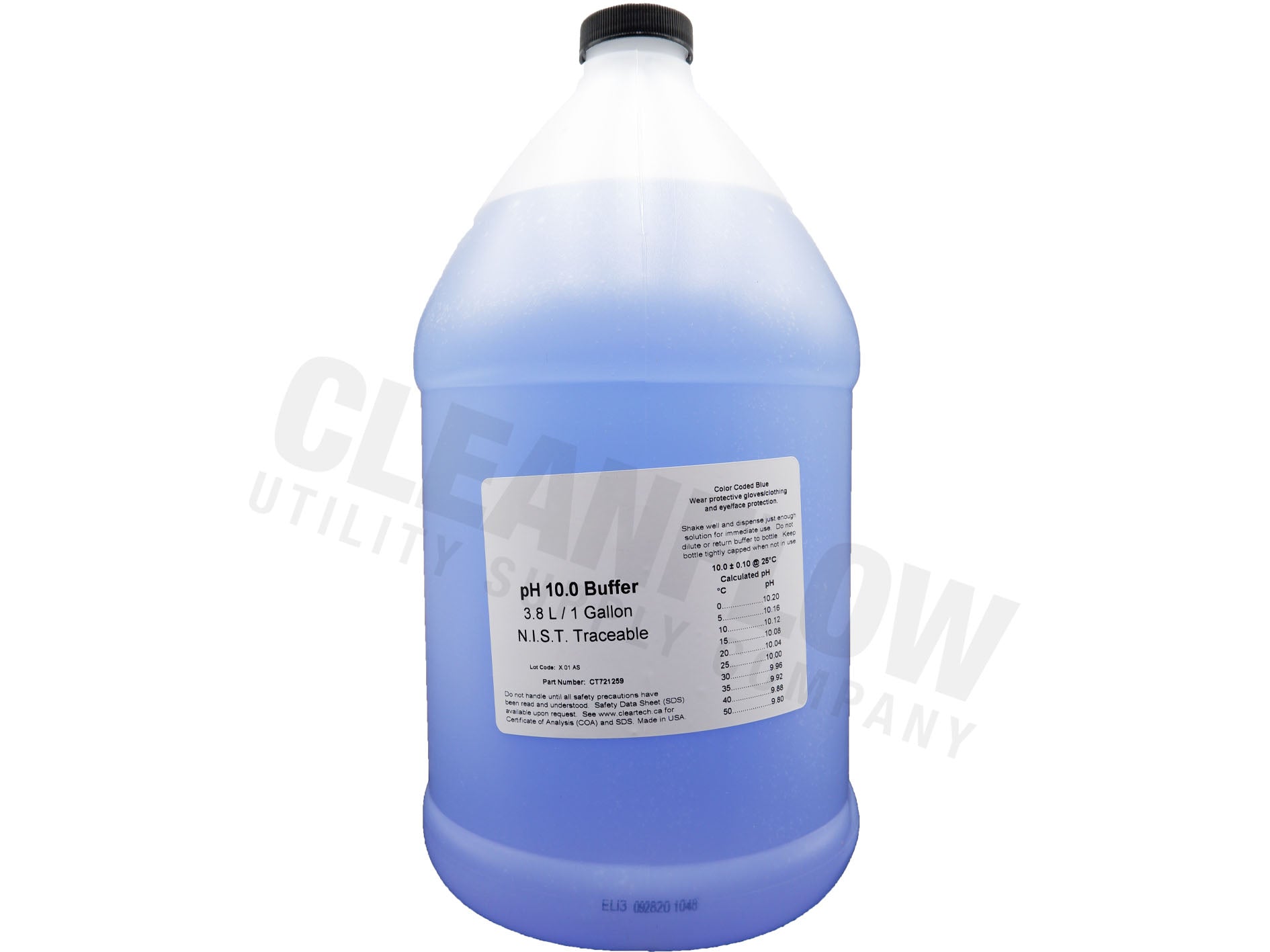 Lovibond pH 10.01 Buffer Solution  | Blue | 4 Liter Standard Solutions and Buffers - Cleanflow