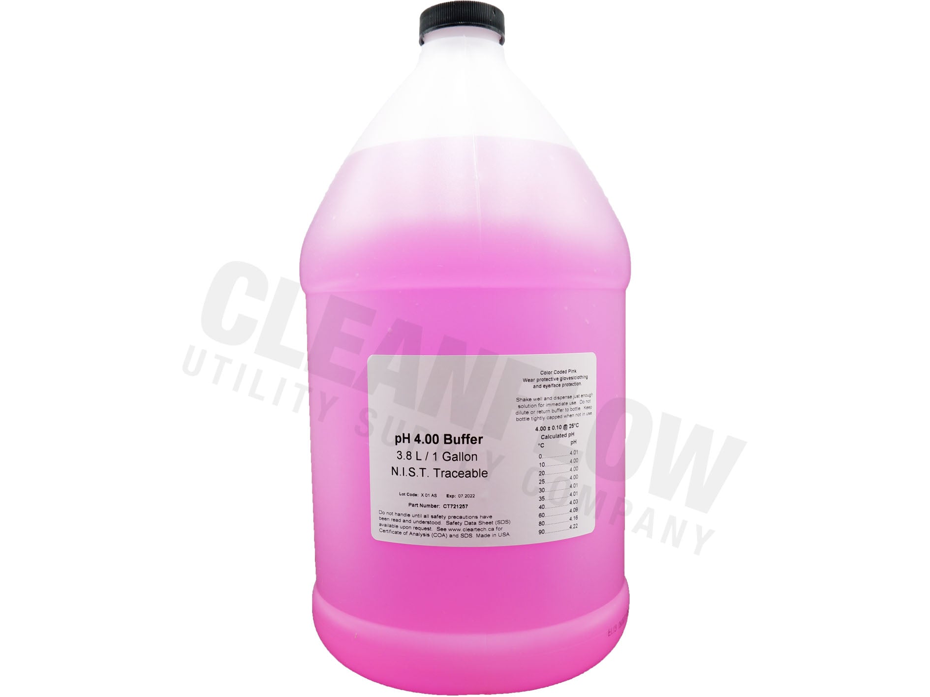 Lovibond pH 4.01 Buffer Solution  | Red | 4 Liter Standard Solutions and Buffers - Cleanflow