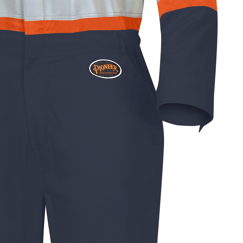 Pioneer Woman's Hi Vis Safety Coveralls CSA 2-Tone Poly/Cotton Reflective Sizes XS-3XL