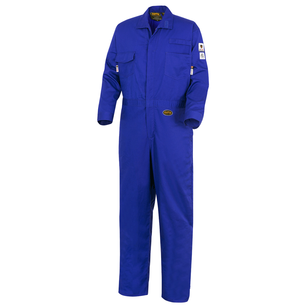 Pioneer FR-TECH® 88/12 7oz Coverall | Royal Blue | Sizes 36 - 60 Flame Resistant Work Wear - Cleanflow