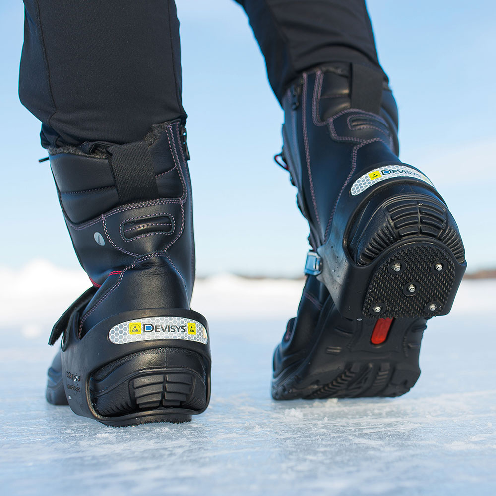 K1 Series Anti-Slip Heel Heelstop Rubber Intrinsically Safe Traction Aid Black Size M-2XL