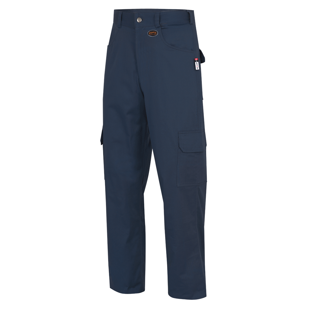 Pioneer FR-TECH® FR/ARC Rated 7 oz Safety Cargo Pants - 88/12 Ctn/Nylon | Navy Flame Resistant Work Wear - Cleanflow