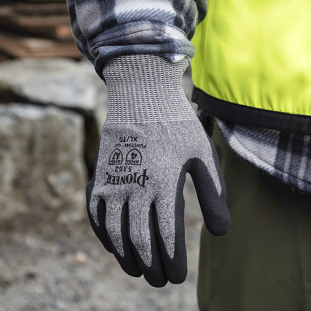 Pioneer 5362 Cut-Resistant Composite Filament/Steel Fibre Glove with Foam Nitrile Palm (Cut Level 7) Work Gloves and Hats - Cleanflow
