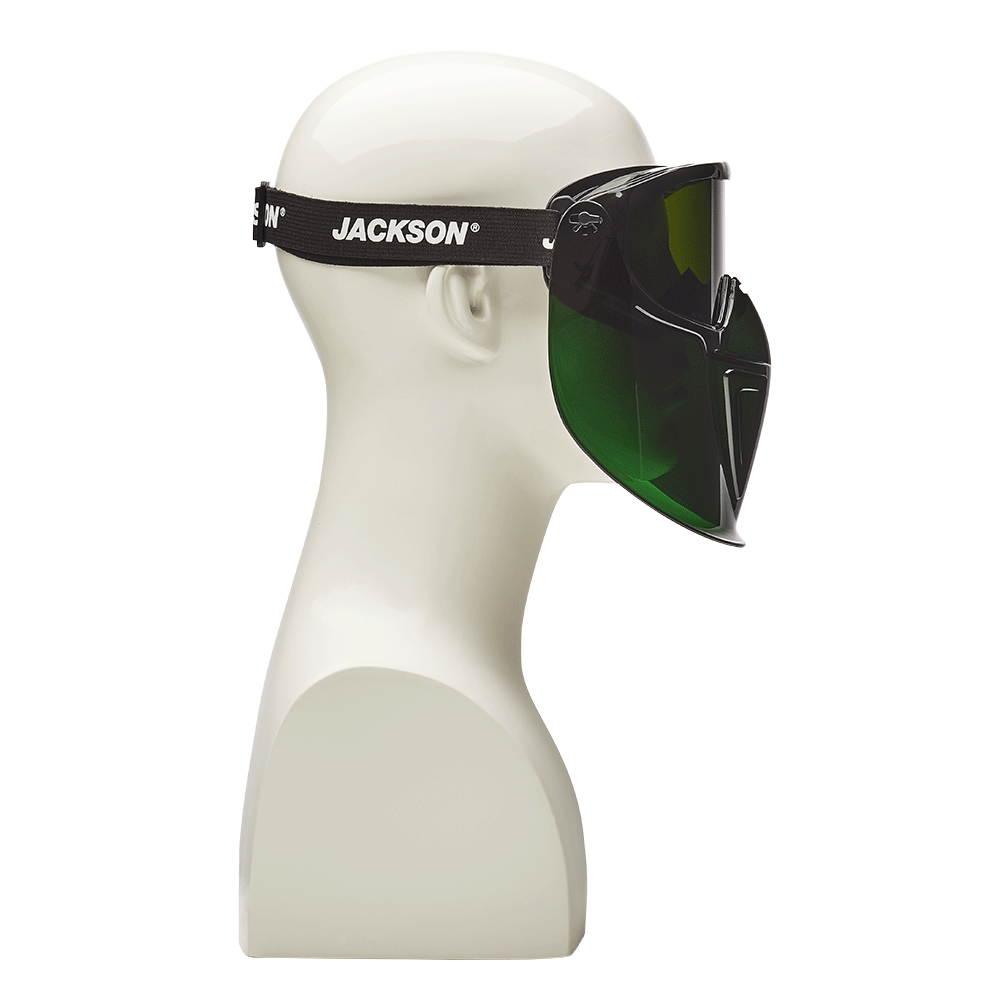 Jackson GPL550 Series Premium Safety Goggle with Detachable Flip-Up/Flip-Down Face Shield - Shade 5 IR Personal Protective Equipment - Cleanflow