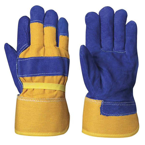 Pioneer Men's Cowsplit Work Gloves 655 Fitter's Insulated Boa Fleece B