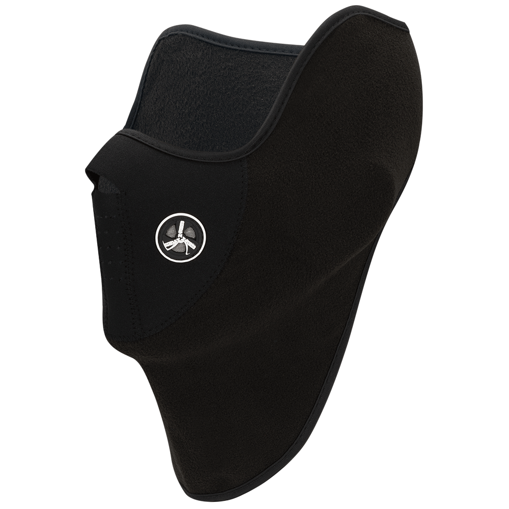 Pioneer Face Mask Premium Fleece with Filtered Neoprene Mouthpiece System Black
