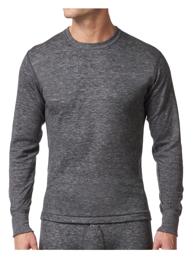 Stanfield's 8813 Two-Layer Wool Blend Long Sleeve Shirt | Charcoal | Sizes S - 3XL | Pack of 2 Pairs Work Wear - Cleanflow