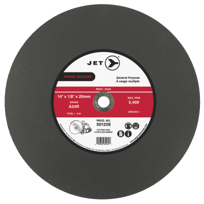Jet Steel Cutting Cut-Off Wheels for High Speed Gas Saws - T1 Type Shop Equipment - Cleanflow