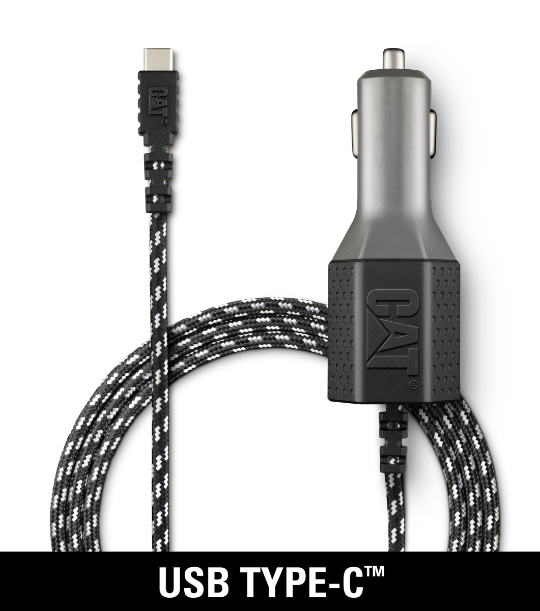 CAT® Certified USB-C™ Vehicle Charger – 5.4A - 6-Ft Cable